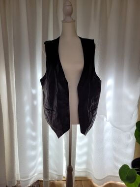 Wilsons Leather Black Men's Sleeveless Vest